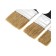 SIBRTSHIC of brushes 82507, natural bristles, flake, 25 mm, 35 mm, 50 mm, 3pcs.