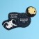 Mini postcard with a letter "Cosmic Love", space, 10 × 6.4 cm