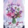 Diamond mosaic with full filling on the canvas "Bouquet", 30 x 40 cm