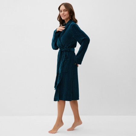 Women's robe KAFTAN "velvet" p. 48, green-3