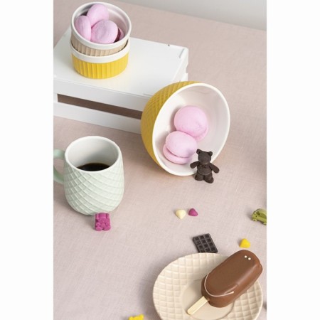Ramekin Liberty Jones Marshmallow, D = 10 cm, Embrained Milk Color-2