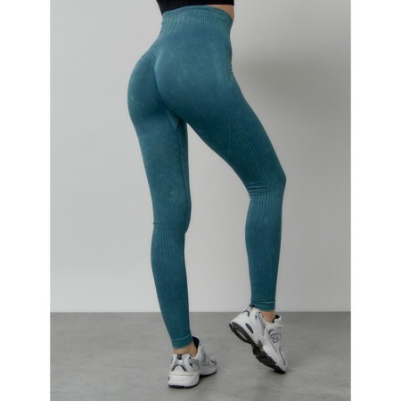 Femic fitness legins, size 46, turquoise color-4