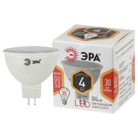 LED LED era Standard "Sofit", 4 W, GU5.3, 320 lm, 2700k, glow warm white