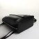 City backpack of artificial leather with lightning, black color