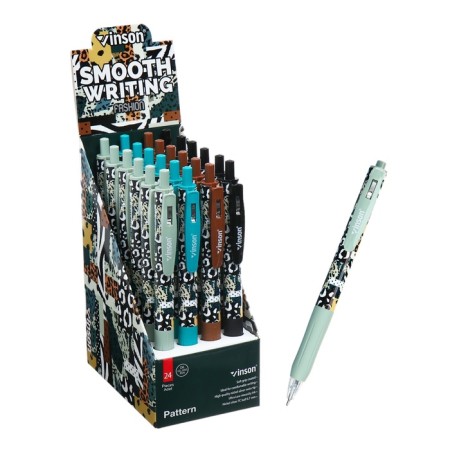 Automatic ballpoint handle 0.7mm blue oil, vinson, razin. Keep. (barcode on a piece) 10534