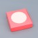 Gift box team with a window, pink, 11.5 x 11.5 x 3 cm