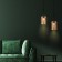 Suspended lamp with a glass ceiling Ennio, 40W, E27, 15x15 cm