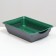 Deep toilet with a mesh of 36 x 25 x 9 cm, green/gray
