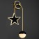 Sconces 2485/2 LED 8W 4000k black and gold 24x46 cm