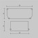 Decorative black plug 2 pcs for the profile alm-9940