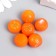 Decor for the work of acrylic "Orange" set 6 pcs Orange 1.5x1.5x1.6 cm