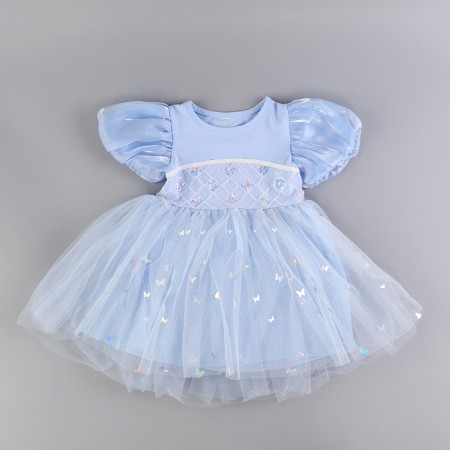 Carnival set "Stylish Princess": rim, blue dress, height 104-110 cm-5