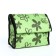 Folding bag on Velcro, 2 wheels, green color