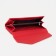 Women's wallet on magnets, red color