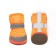 Cross shoes, set 4 pcs, 1 size (4 x 3 cm), orange