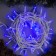 Garland "thread" 10 m, IP65, UMS, white thread, 100 led, glow blue, 220 V