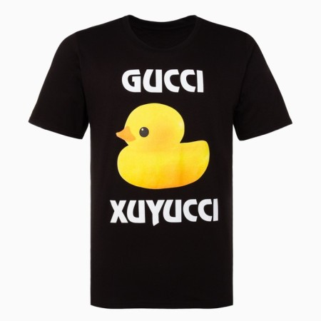 Male Gucci Xuyucci T -shirt, black color, size 52-4