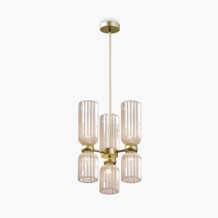 Suspension lamp Maytoni Mod302PL-06CG, E14, 6x40 W, 340x340x770 mm, gold
