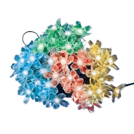 Sadovaya garland on the sunny battery "Sakura" Uniel, IP44, 4.9 m, multi -colored