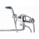 FAUZT FZS-614-114 bathtub mixer, single-leaf, pour 340 mm, watering can, chrome