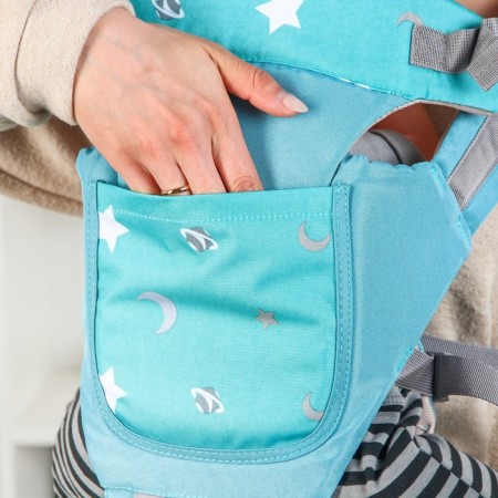 Backpack-kenguru/hips “stars”, green color-1