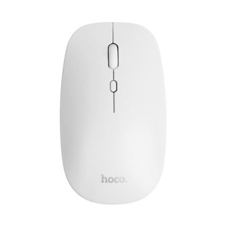 Hoco GM15 mouse, wireless (2.4 + BT), optical, 800-1200-1600 dpi, white-3