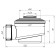 Siphon for the shower pallet "Ani Plast" E410CL, 1 1/2 "x 50/60, the" Click-Clack "system, chrome