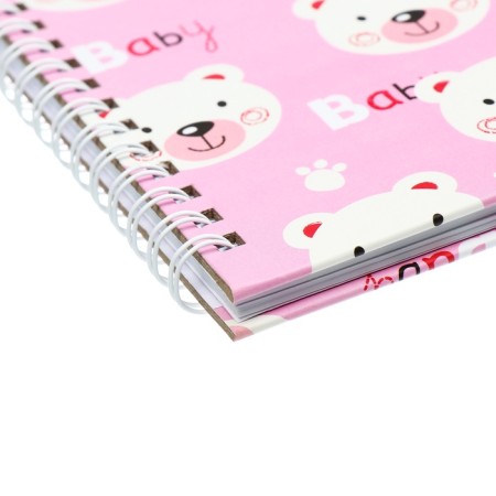 Gift notebook, 45 sheets, line, on the castle, on the crest, bears (17.8x13cm)-2