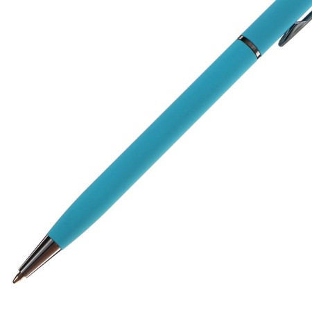 Switching handle, 0.7 mm, BrunovisConti Palermo, Blue rod, metal case Soft Touch turquoise, in case-2