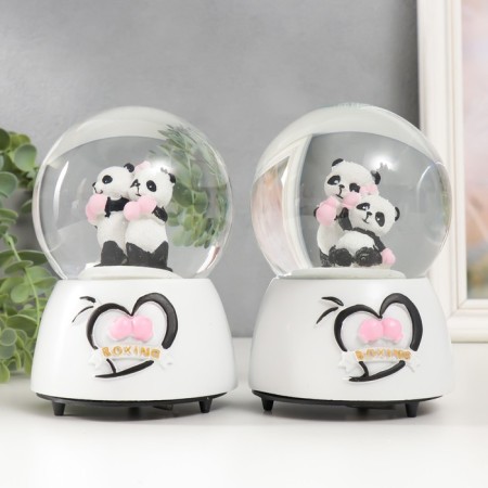 Souvenir Polystone Water Ball Music "Panda Boxers" MIX 10x10x15 cm