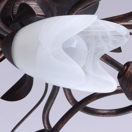 Celeal chandelier "Aida", 8x60W E14, copper 77x77x24 cm-5