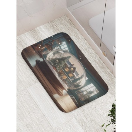 Bathroom mat “Magic ball”, anti -slip, size 52x77 cm