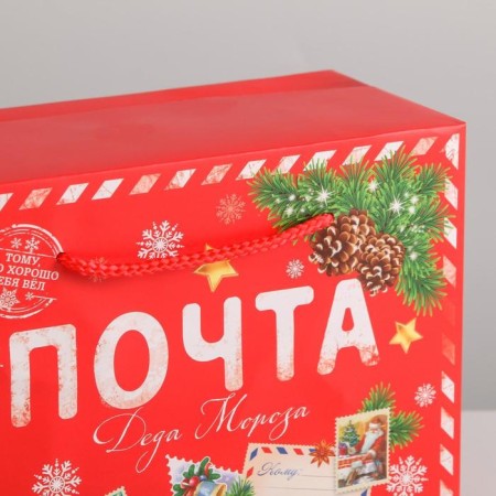 Santa Claus Post Package, 23 x 18 x 11 cm, New Year-4