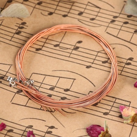 Strings for the acoustic guitar of Music Life 6 pcs, copper braid-1