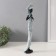 Polystone souvenir "African in gel, with a bouquet" Geometric patterns, blue 7.5x6.5x33.5 cm 103234