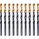 Drill Denzel 717217, 7 mm, HSS-Tin, Golden Tip, 10 pcs.