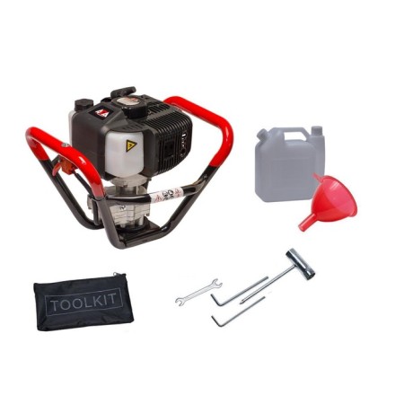 Motobur ADA Ground Drill-2 A00419, gasoline, 2T, 2.45 hp, 1.8 kW, d = 20 mm, without a screw-3