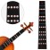 Training sticker with notes on the vulture of the violin 1/8
