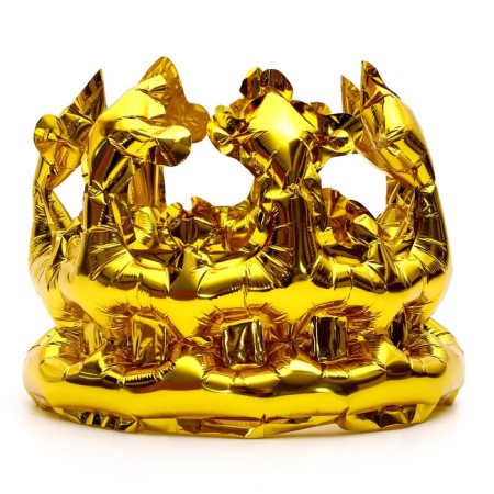 Foil ball "Crown Parting", gold