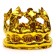 Foil ball "Crown Parting", gold
