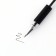 A set of pens 2 pcs gel, black paste 0.7 mm for the exam "artfox"