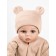 Children's cap Amarobaby Nature Essence Bear, size 38-40, beige color
