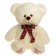 Soft toy "Bear Toptyka", Milk color, 70 cm