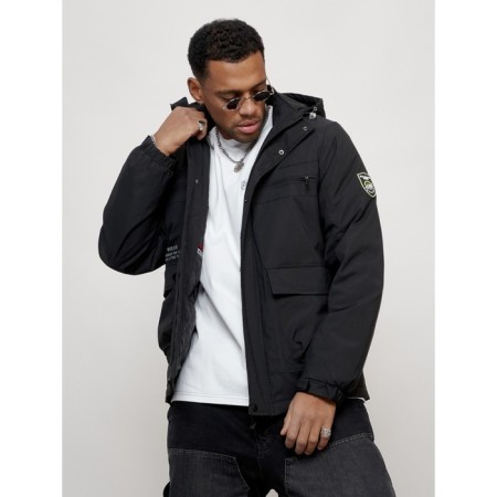 Sports male jacket, size 50, black color-10