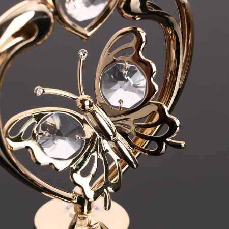 Souvenir "Heart with a butterfly", with crystals-3