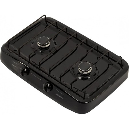Gas tile Darina LN GM 521 01 b, 1900 watts, 2 burners, black-1