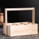 Carriage for 6 bottles with a wooden handle, 28x19x25cm, natural