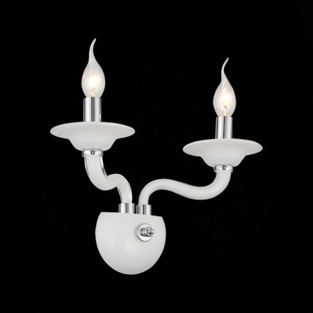 Sconces st. SL1112.501.02. Serenatta. 2x40 watts, E14, 35x37 cm, chromium color, white-9
