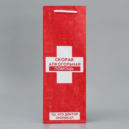 Gift package for a bottle, packaging, Alcopomesh, 36 x 13 x 10 cm-3
