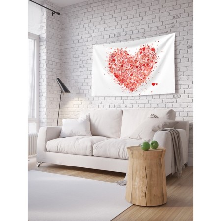 Decorative panel with photo printing "Air Heart", horizontal, size 100x150 cm